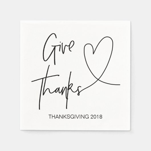 Thanksgiving Diner Cocktail Servet Sets (Voorkant)