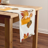 Thanksgiving Diner Cuisine Pompoentaart Hete Cacao Medium Tafelloper (Voorbeeld)