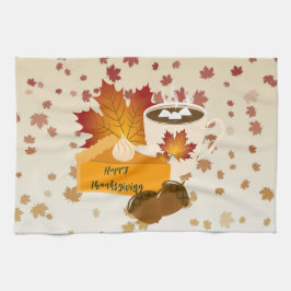 Thanksgiving Diner Cuisine Pompoentaart Hete Cacao Theedoek