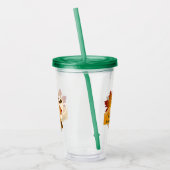 Thanksgiving Diner Cuisine Pompoentaart Hot Choco Acryl Drinkbeker (Links)