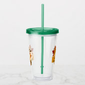 Thanksgiving Diner Cuisine Pompoentaart Hot Choco Acryl Drinkbeker (Rechts)