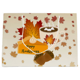 Thanksgiving Diner Cuisine Pompoentaart Hot Choco Groot Cadeauzakje