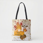 Thanksgiving Diner Cuisine Pompoentaart Hot Choco Tote Bag (Voorkant)