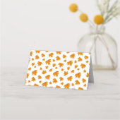 Thanksgiving Diner Dankbaar voor herfstbladeren Plaatskaartje (Achterkant)