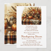 Thanksgiving Diner Familie Vrienden Uitnodiging (Voorkant / Achterkant)