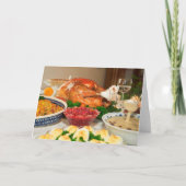 Thanksgiving diner feestdagen kaart (Voorkant)