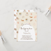 Thanksgiving diner floraal kaart (Voorkant / Achterkant in situ)