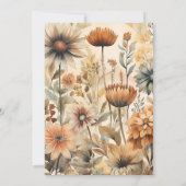 Thanksgiving Diner Floral Kaart (Achterkant)