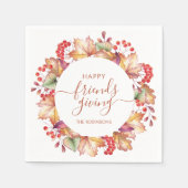 Thanksgiving Diner Herfst Kleuren Friendsgiving Servet (Voorkant)