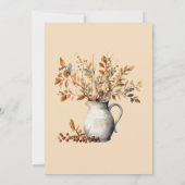 Thanksgiving Diner Herfst Modern Friendsgiving Kaart (Achterkant)