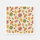 Thanksgiving Diner Herfstbladeren met eikels Servet (Voorkant)