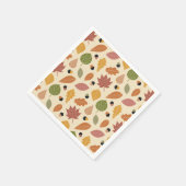 Thanksgiving Diner Herfstbladeren met eikels Servet (Hoek)