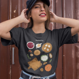 Thanksgiving diner in het najaar t-shirt