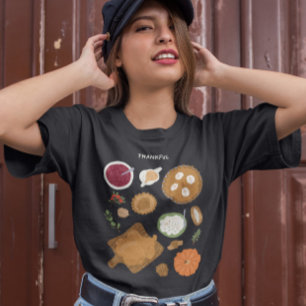 Thanksgiving diner in het najaar t-shirt