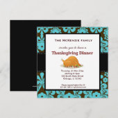 Thanksgiving-diner Kaart (Voorkant / Achterkant)