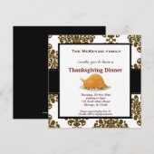 Thanksgiving-diner Kaart (Voorkant / Achterkant)