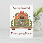 Thanksgiving diner Kaart (Staand voorkant)