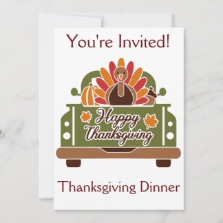  Thanksgiving diner Kaart