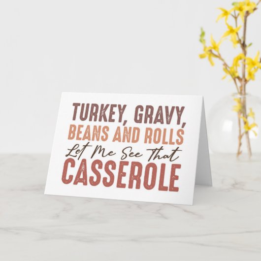 Thanksgiving-diner Kaart (Gele Bloem)