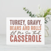 Thanksgiving-diner Kaart (Staand voorkant)