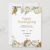 Thanksgiving Diner Laten we Bedankt geven i Kaart (Voorkant)