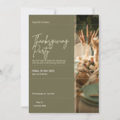 Thanksgiving Diner Laten we Bedankt geven Kaart (Voorkant)