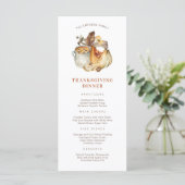 Thanksgiving-diner menu (Staand voorkant)