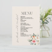 Thanksgiving diner menu stijl 03.retro herfst (Staand voorkant)