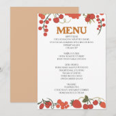Thanksgiving diner menu stijl 05.retro herfst (Voorkant / Achterkant)