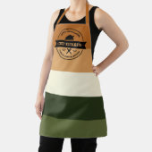 Thanksgiving Diner Modern Stripe Gepersonaliseerd Schort (Insitu)