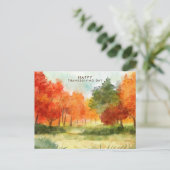 Thanksgiving Diner Nodig Boho Thema uit Feestdagenkaart (Staand voorkant)