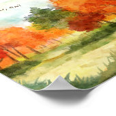 Thanksgiving Diner Nodig Boho Thema uit Poster (Hoek)