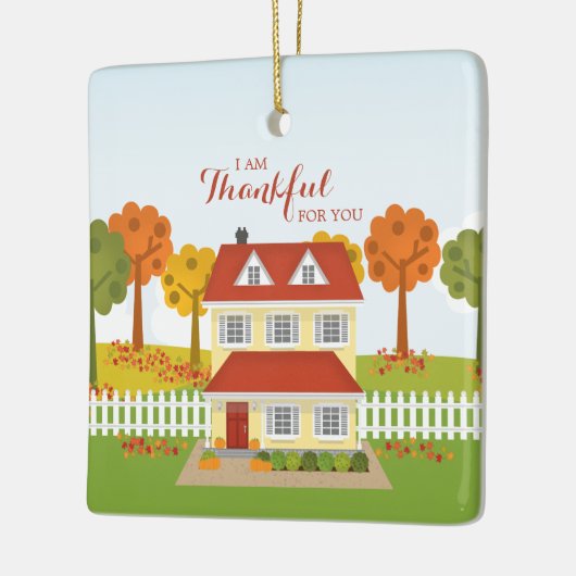 Thanksgiving Diner Open Huis Keramisch Ornament (Links)