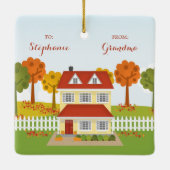Thanksgiving Diner Open Huis Keramisch Ornament (Achterkant)
