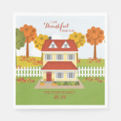 Thanksgiving Diner Open Huis Servetten (Voorkant)