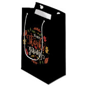 Thanksgiving Diner Party Familie Feestdagen gesche Klein Cadeauzakje (Voorkant Gekanteld)