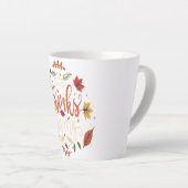 Thanksgiving Diner Party Familie Feestdagen gesche Latte Mok (Rechterhoek)