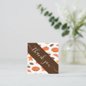 Thanksgiving diner Patroon Hartelijk dank voor soc Vierkante Visitekaartje (Staand voorkant)