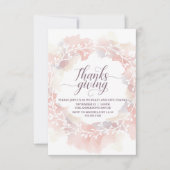 Thanksgiving diner petite uitnodiging - Aanpassen (Voorkant)