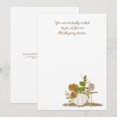 Thanksgiving Diner Platte Uitnodiging, Maat: 5 "x Kaart (Voorkant / Achterkant)