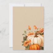 Thanksgiving Diner Pompoen Bloemen Script Arch Kaart (Achterkant)