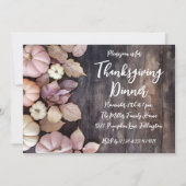 Thanksgiving Diner Pompoen Uitnodiging (Voorkant)