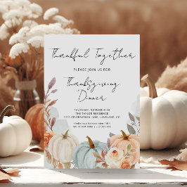 Thanksgiving Diner Pompoen Uitnodiging Sjabloon