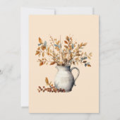 Thanksgiving Diner Rustieke Herfst Friendsgiving Kaart (Achterkant)