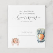 Thanksgiving Diner Rustieke Waterverf Herfst Plaatskaartje (Buitenkant ongevouwen)