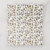 Thanksgiving Diner Rustieke Waterverf Herfst Plaatskaartje (Binnenkant ongevouwen)