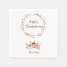 Thanksgiving Diner Servet Pompoen Spice