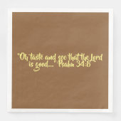 Thanksgiving Diner servet "Proef en zie" (Voorkant)