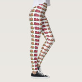 Thanksgiving Diner Turkije Cranberry Pie Foodie Leggings (Rechts)