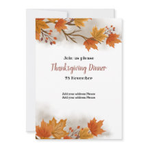 Thanksgiving diner Uitnodiging